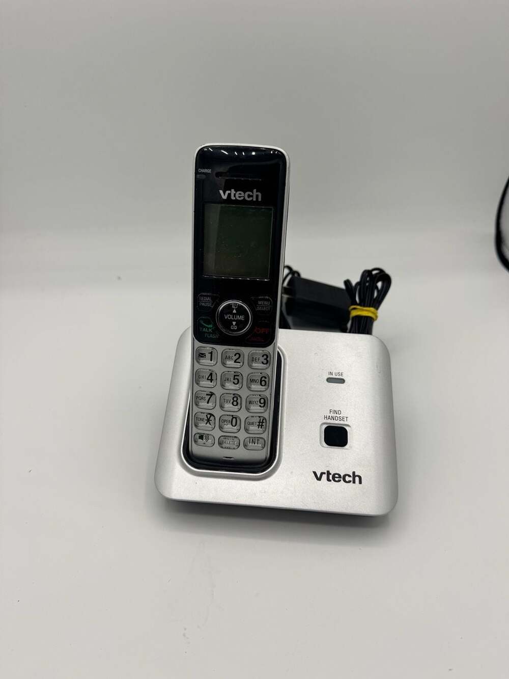 VTech CS6619 Cordless Telephone DECT 6.0 Silver Black - Picture 1 of 7